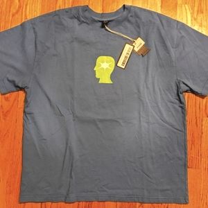 BRAIN DEAD - Mens Wide Eye Tee (China Blue) (Large)